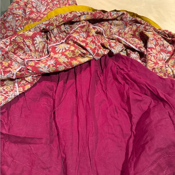 Bohemian Floral Red Skirt - Picture 6 of 7